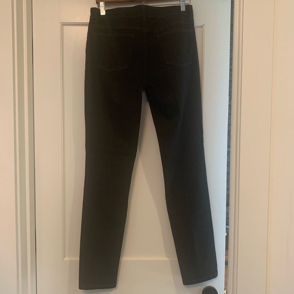 Eileen Fisher black straight 5-pocket jeans - Picture 4 of 10
